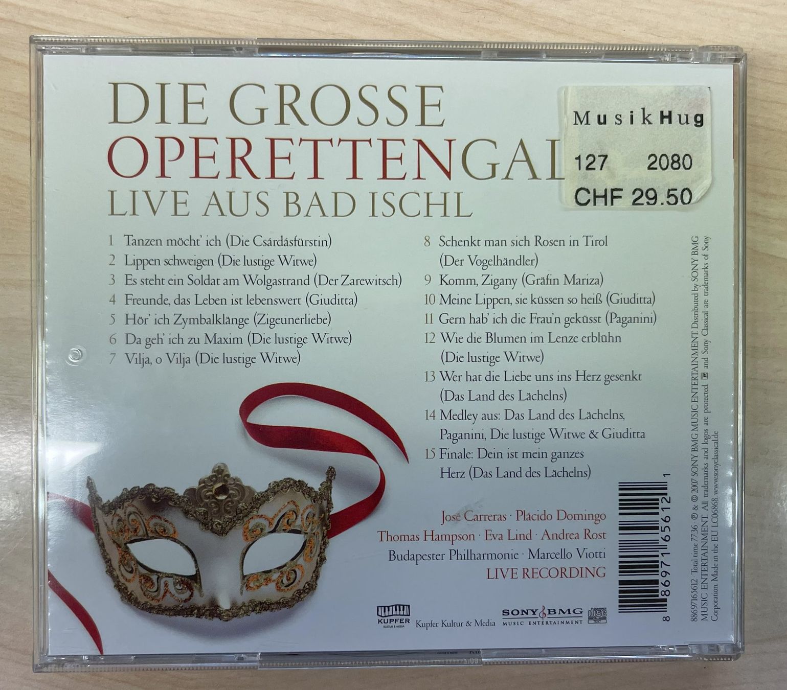 CD: Die große Operettengala CD – Usato da Oftringen venduto da Vucki 1