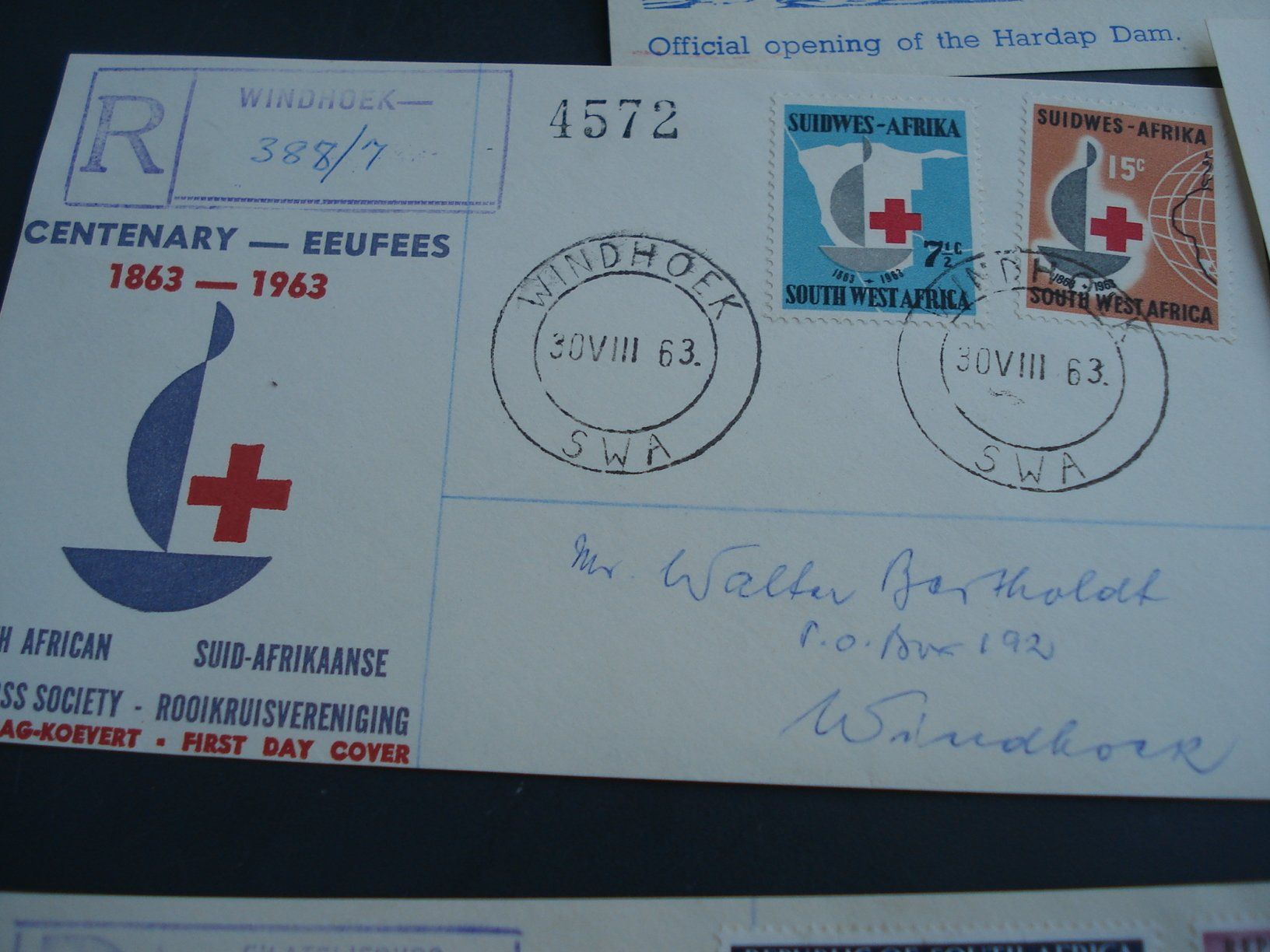 Tutti i francobolli: 5 Briefteile FDC Südafrika 1963 – Usato da Niederwil AG venduto da morostahu 4