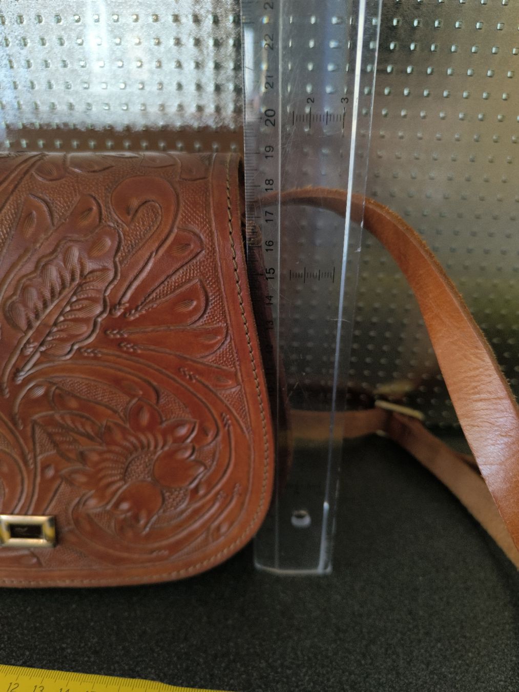Borse da donna: Ledertasche mit Blumenprägung,Leder – Usato da Schaffhausen venduto da gab_v5qf 5