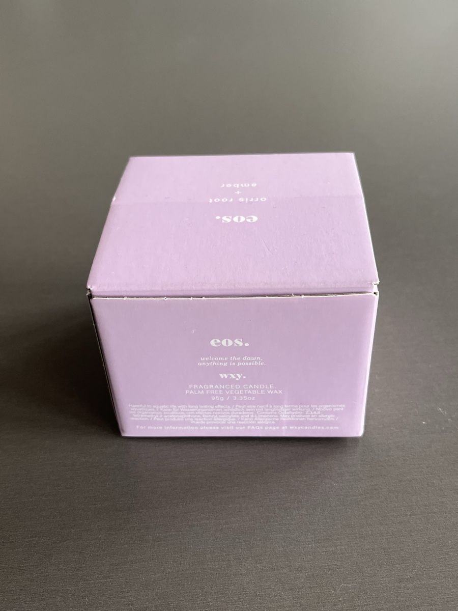 Kerzen: Bougie parfumée Wxy. EOS. Ambre + Iris Neuve – Neu und originalverpackt aus Grand-Lancy von min_5mct 2