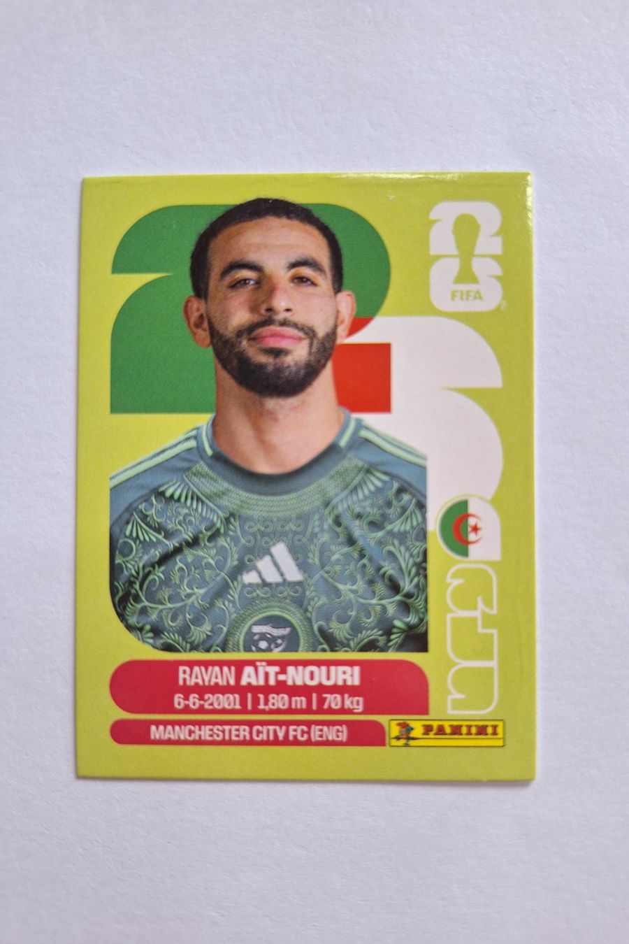 Panini Carte collezionabili: Panini Rayan Aït-Nouri ALG 5 – Nuovo (secondo la descrizione) da Romanens venduto da Crocette
