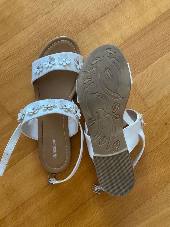 Damen Sandalen weiss 1