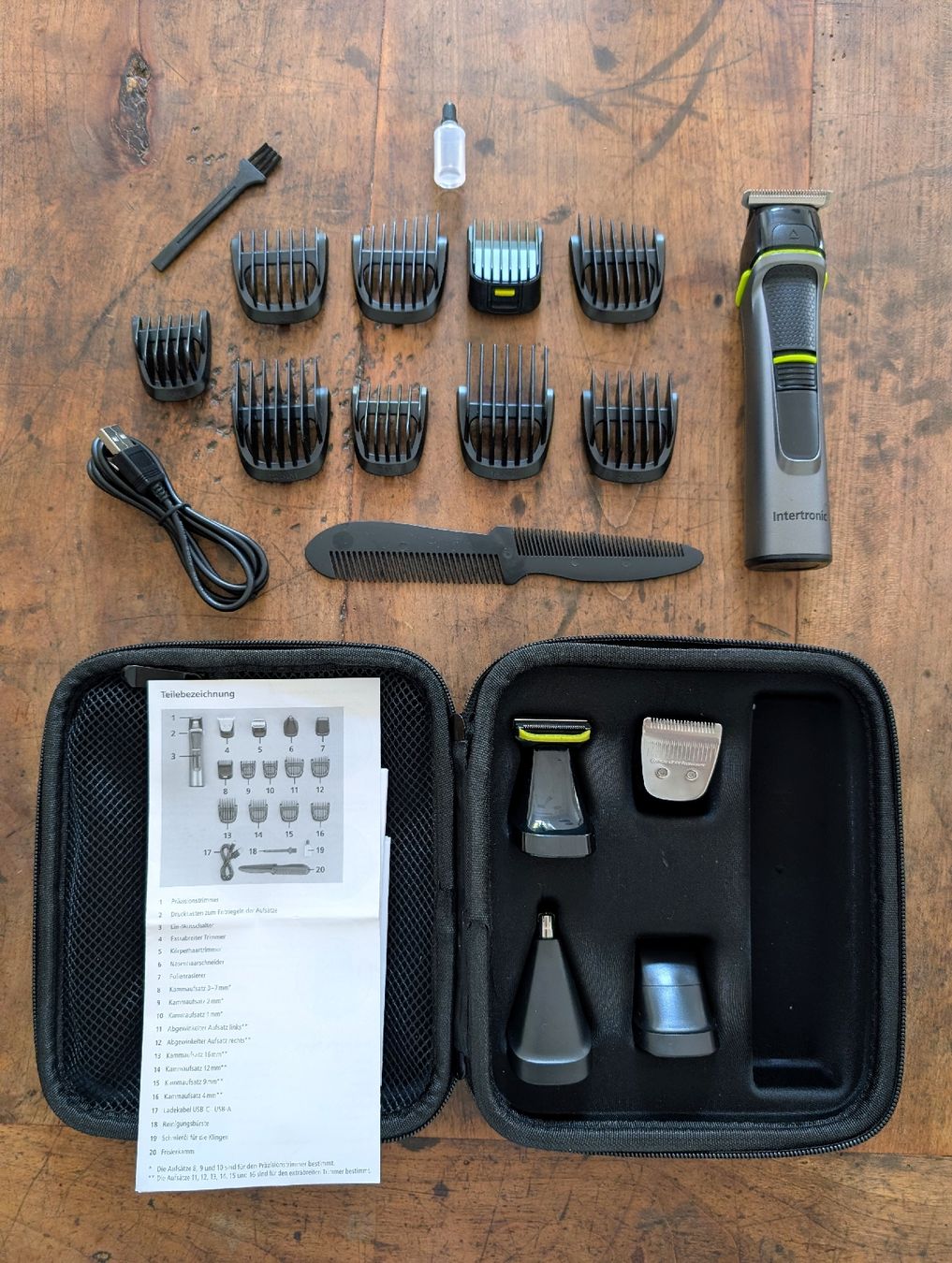 Rasoi & Lamette da barba: Rasierer und Barttrimmer mit 9 Aufsätzen – Nuovo (secondo la descrizione) da Zürich venduto da Hedkandi