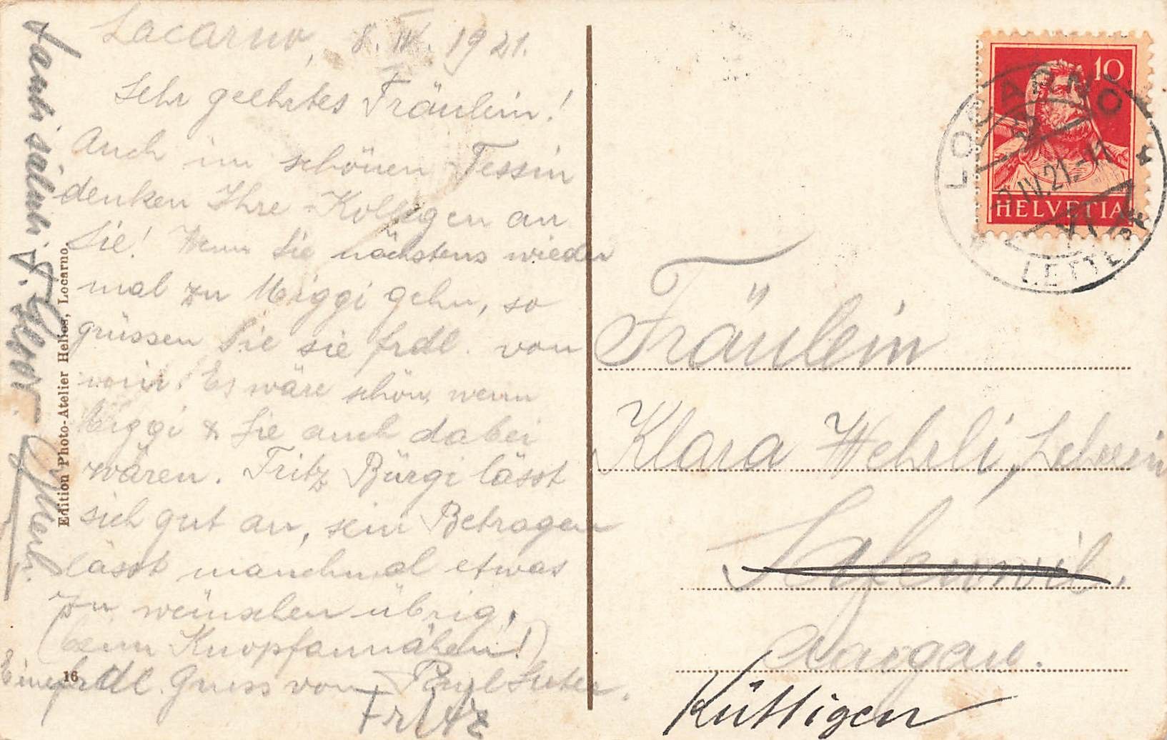 Cartoline postali: Rivapiana animata Locarno – Usato da Biasca venduto da Blenio71 1