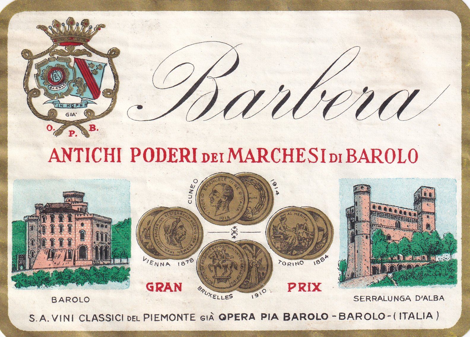 Carta: Etikette für Wein - Barbera /bd – Usato da Hombrechtikon venduto da Rudolf07