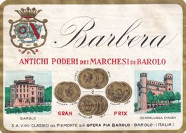 Etikette für Wein - Barbera /bd