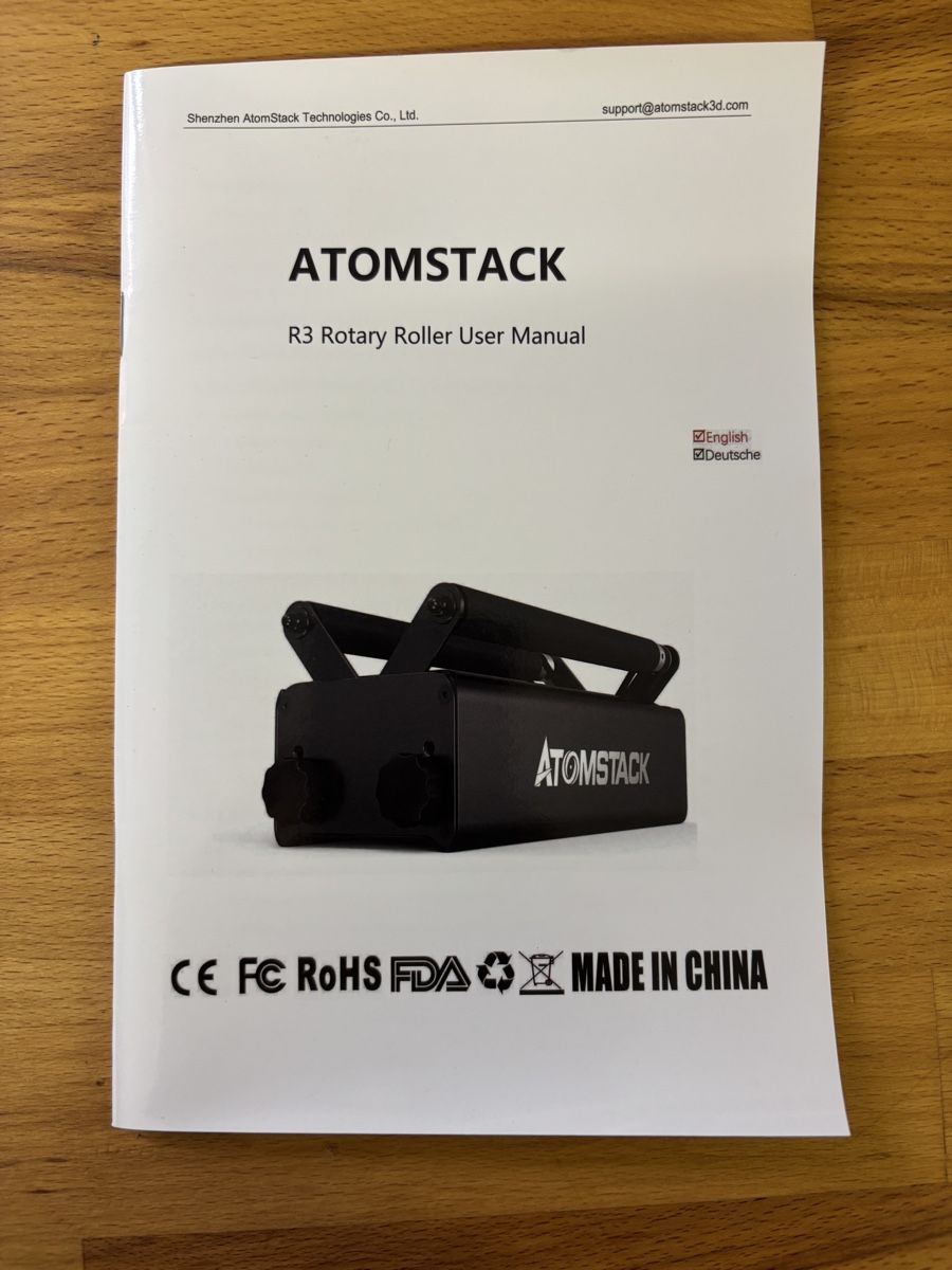 Atomstack Alle Maschinen: Atomstack R3 Rotary Roller  – Neu und originalverpackt aus Hellikon von Duema 1