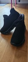 Schwarze Knit Sneakers Neu Gr. 37 1/2