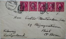 1930 Brief von Chicago USA nach Biel Schweiz