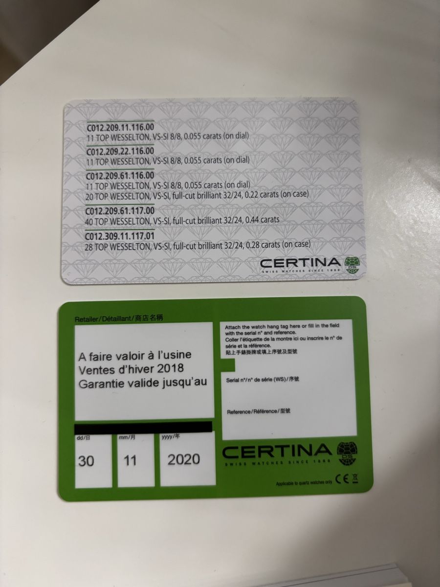 Certina Orologi: Certina DS Spel Lady Diamonds – Nuovo (secondo la descrizione) da Grenchen venduto da Bektas74 5