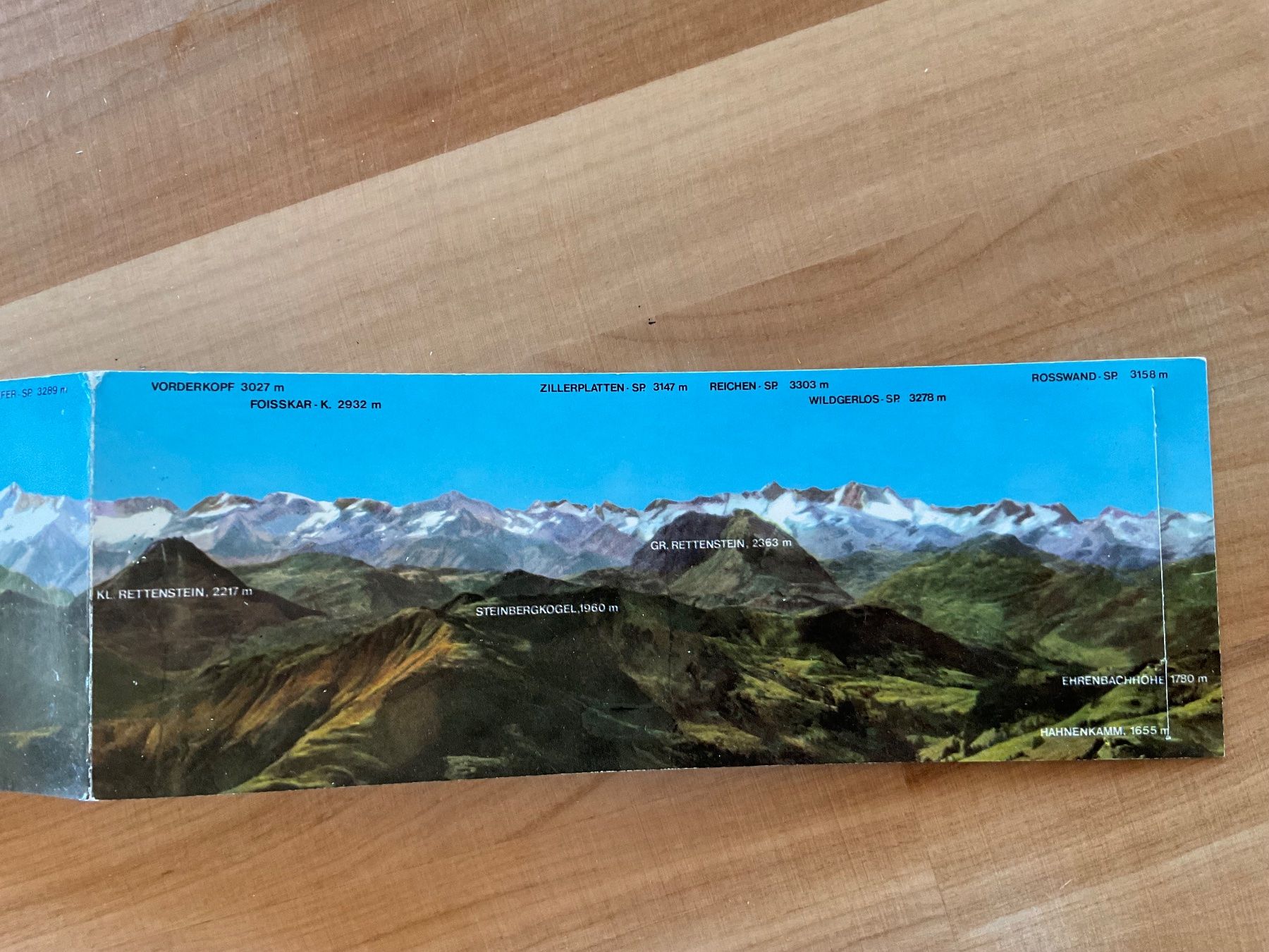 Cartoline postali: Panorama Leporello von Kitzbühlerhorn / Tirol – Usato da Rümlang venduto da Sambas19 3