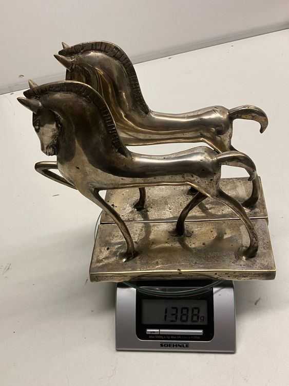 Skulpturen & Statuen: Design-Klassik: 2 spezielle Pferde-Rössli Skulpturen - Guss – Gebraucht aus Thun von retoolinoo 5