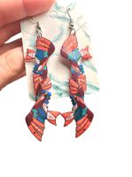Boucle d’oreille artistique “Duo d’oiseaux “