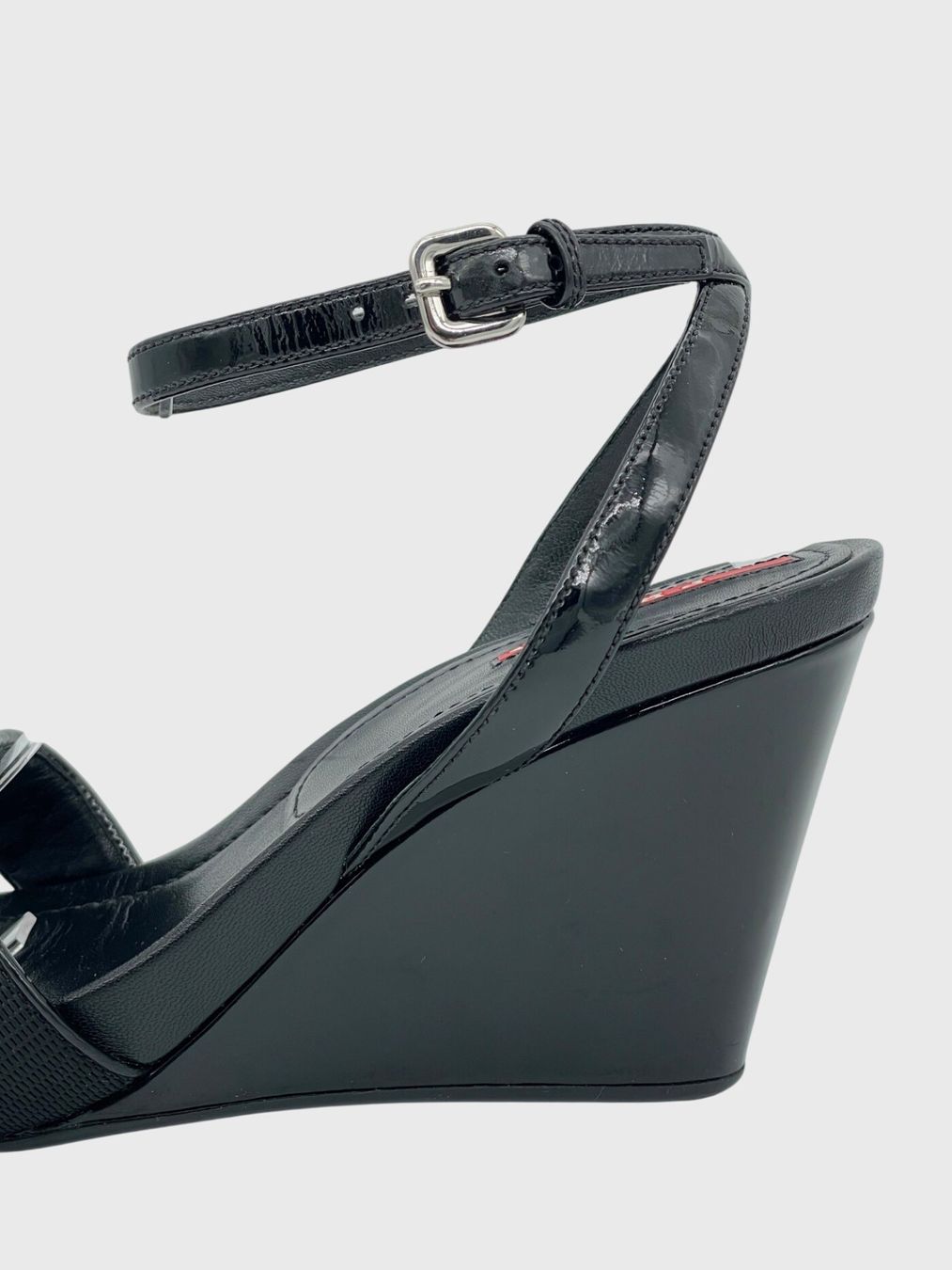 Prada Scarpe da donna: Prada Sport Sandale mit Absatz EU 38 Schwarz – Nuovo (secondo la descrizione) da Zürich venduto da shoe_shop 4