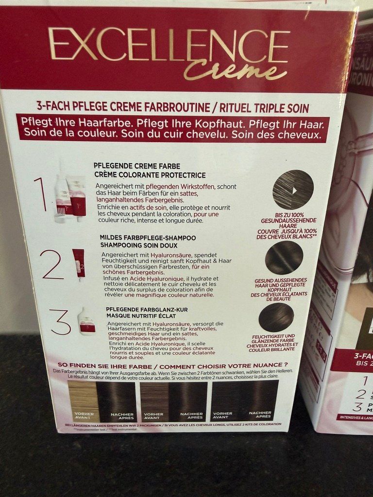 Tinte: Neu Loreal Haarfarbe Mittelbraun 7 Stück – Nuovo e nell'imballaggio originale da Kirchdorf AG venduto da coco123 2