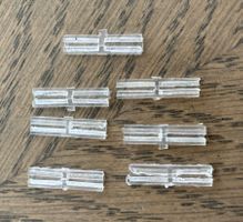 K-Gleis-Verbindungslaschen, transparent, wie 7595; neu