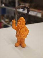 Flaschenöffner Zwerg "F-You" in Gelb