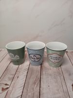 3 Krasilnikoff Happy Mugs Becher Set neuwertiger Zustand