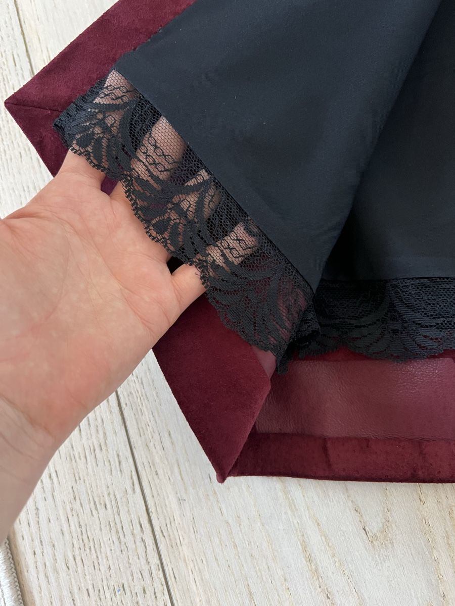 Gonne: Suede burgundy skirt – Nuovo (secondo la descrizione) da Dully venduto da rev_l7jp 4