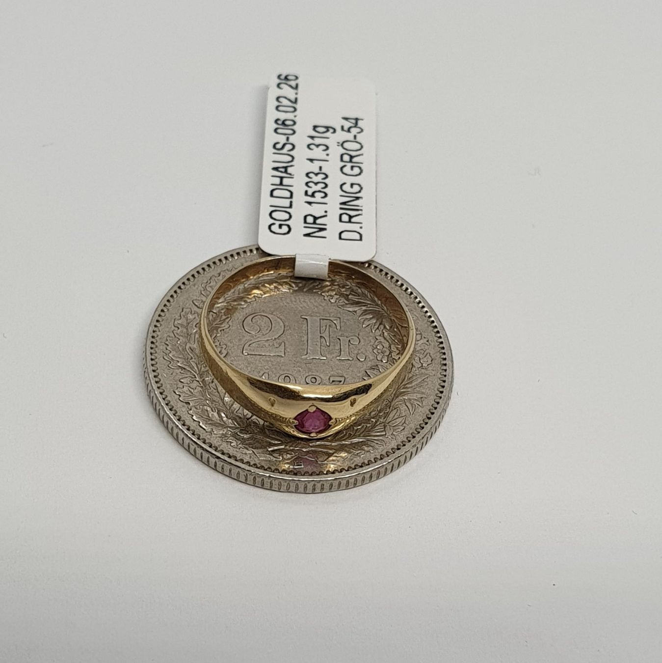 Anelli: Echt 14K Gold Ring – Usato da Luzern venduto da Goldhaus-Luzern 3