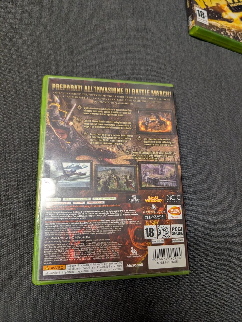 Microsoft Console: Warhammer Battle March Microsoft Xbox 360 – Usato da Giubiasco venduto da Ticinerd 1