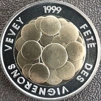 5 Fr. Gedenkmünze 1999 Fete des Vignerons pp /aus Münzsatz