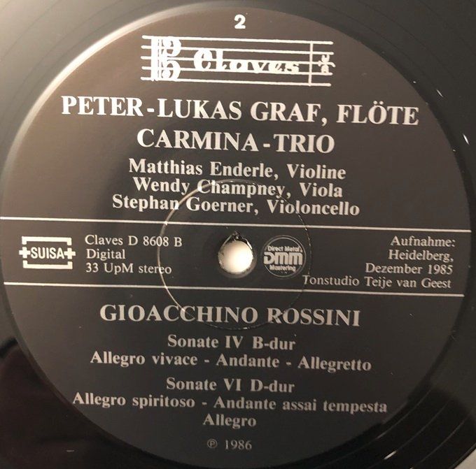 Dischi in vinile: Rossini - Flötenquartette  (LP, Peter-Lukas Graf) – Usato da Grüningen venduto da azulamarillo_vinyl 3