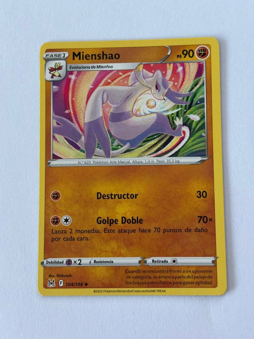 Pokémon Carte collezionabili: Pokemon-Karte Mienshao 104/196 – Usato da Herisau venduto da Seyashop1