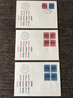 CH 1972 FDC Ersttagsbrief Serie Cept Europa