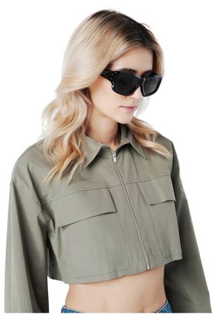 Zara kurz Jacke military style / grösse M