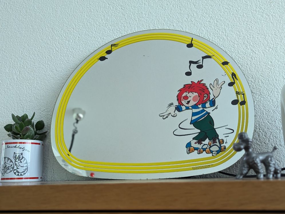 Specchi: Vintage Pumuckl Spiegel 1987 – Selten & Rarität – Usato da Erlinsbach SO venduto da Meytalien
