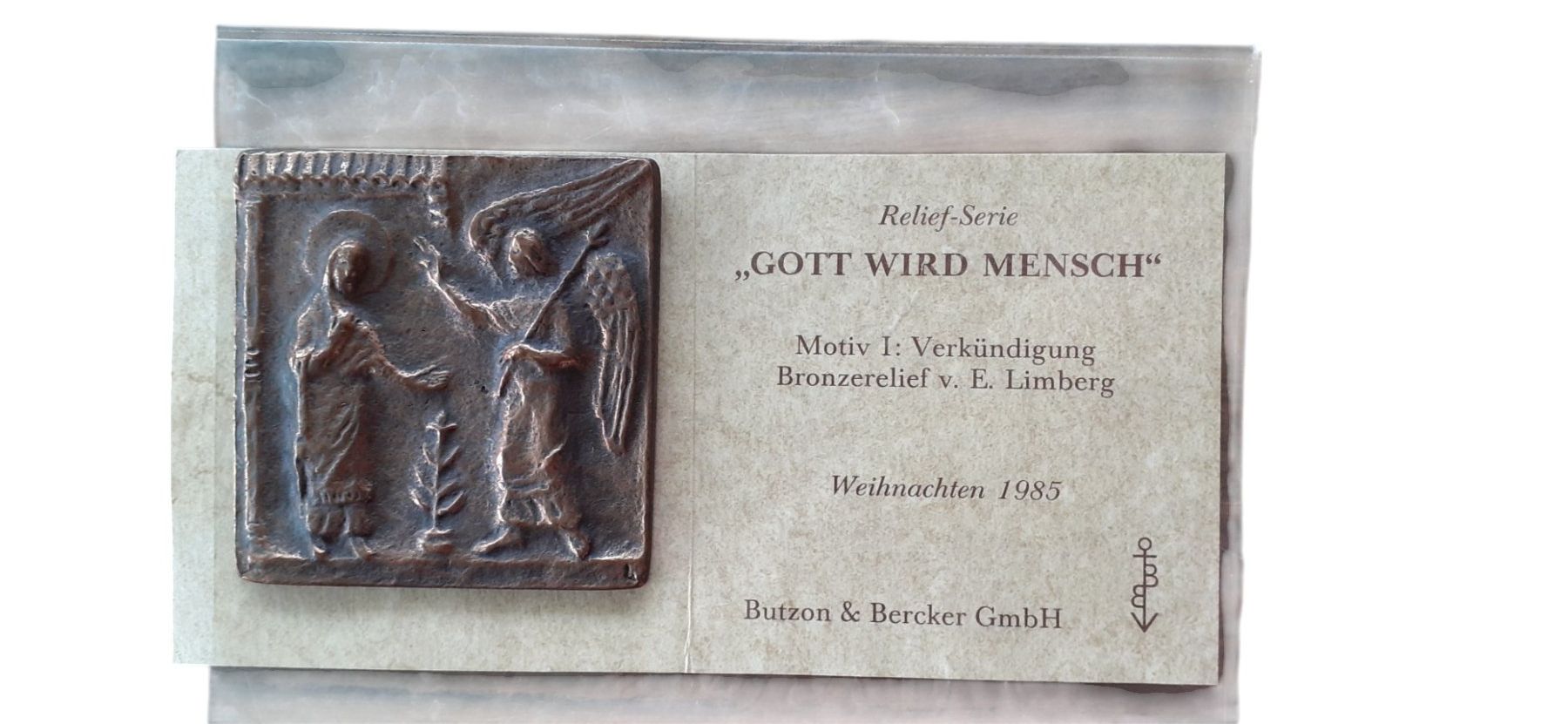 Dipinti: Bronzerelief Sakral Verkündigung 1985 – Usato da Mörschwil venduto da antiksalon21