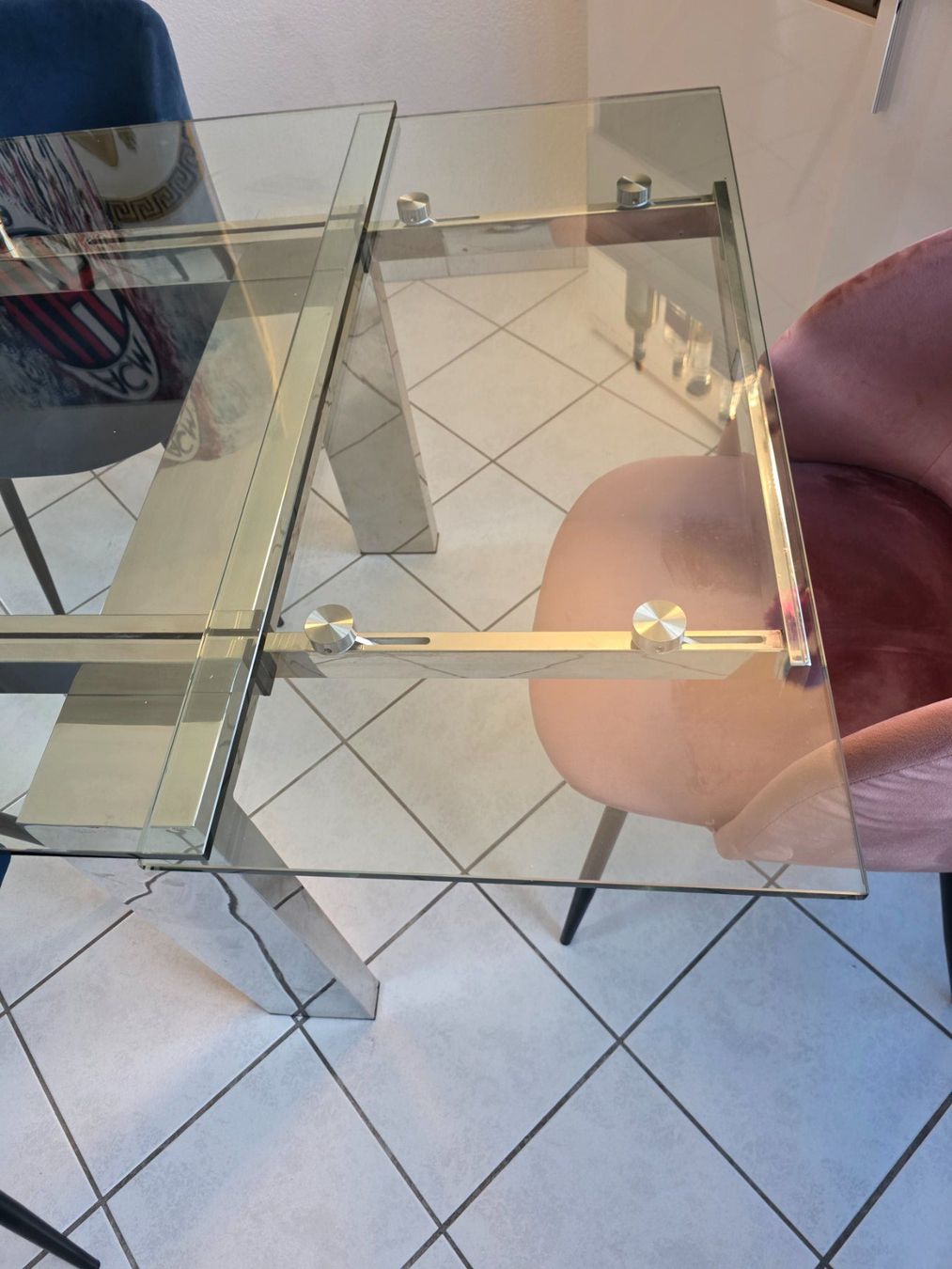 Tischset: Glastisch mit 6 Stühlen – Gebraucht aus Pfyn von alex75 2