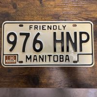 🇨🇦 1990 Vintage Autonummer - Manitoba 976 HNP - Kanada