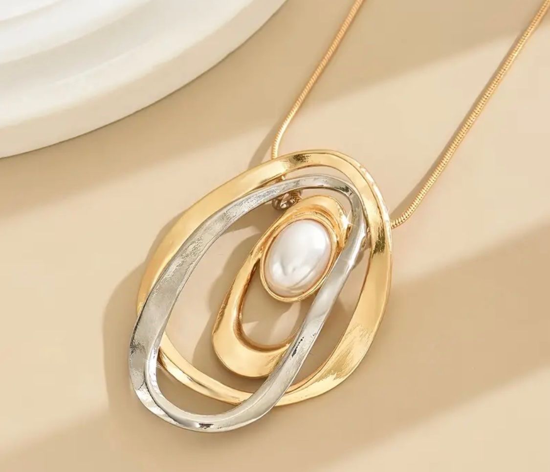 Catenine: Auffallend - edle Modeschmuck Kette mit Kunstperle, 82cm – Nuovo e nell'imballaggio originale da Winkel venduto da ferrari2022 2