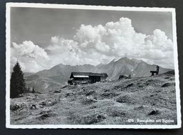 Flims, Runcahütte mit Signina Stempel Restaurant ca 1950