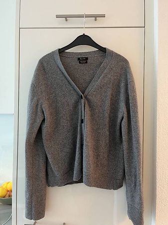 Massimo Dutti - Strickjacke (grau) - 100% Cashmere - NEU