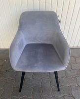 Sessel grau Samtoptik gut erhalten (tectake home)