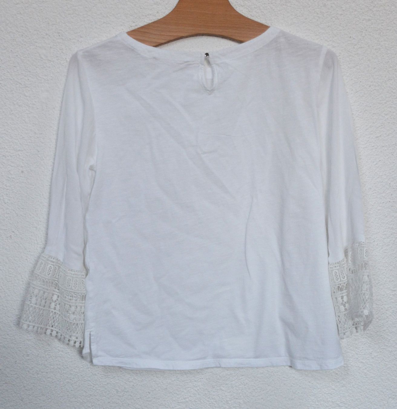 S.Oliver Camicette: Weisse 3/4 Arm-Bluse von s.Oliver, Grösse 36 – Usato da Niederhasli venduto da littledrop 2