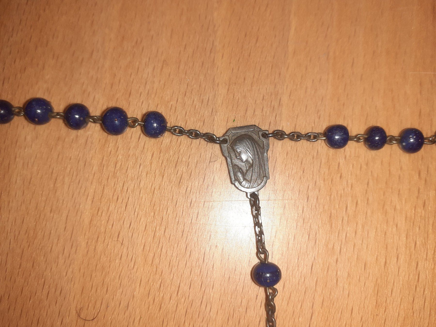 Sonstiger Schmuck: Rosenkranz aus Lapislazuli – Defekt aus Linthal von Luther 1