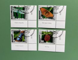 Briefmarken Schweiz Insekten 2002 gestempelt