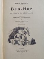 Antiker Roman: Ben-Hur, Lewis Wallace, Ausgabe von 1928