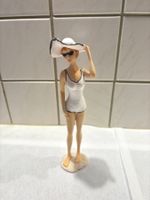 Sommer Deko-Figur, Retro Style, Dame in Badekleid mit Hut