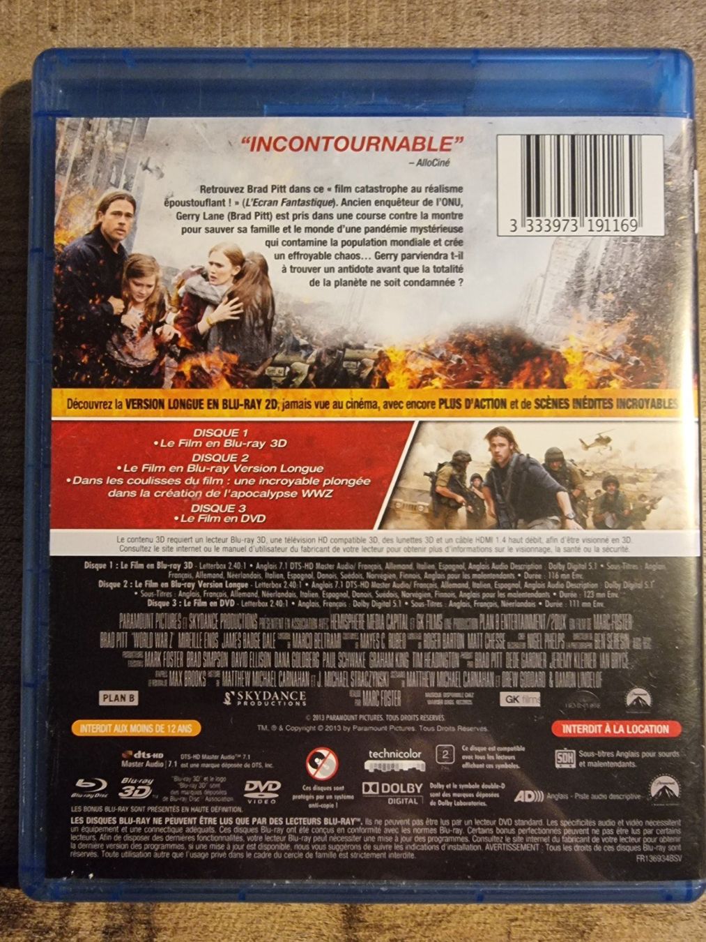 Tutti i DVDs: World War Z – Usato da Chavannes-près-Renens venduto da XWR4 1
