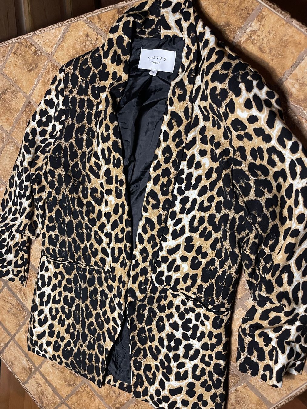 Costes leopard blazer shop