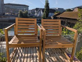 2x Ikea NÄMMARÖ Armlehnstuhl/draussen (Neuwertig)