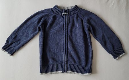 Pullover mit Reissverschluss Gr 86