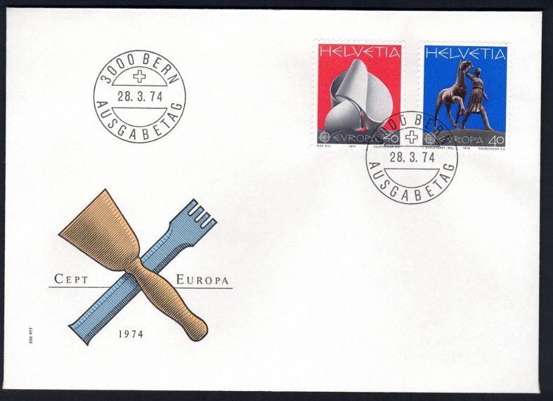 Tutti i francobolli: Sammlung CH Ersttagsbriefe 1974 – Nuovo (secondo la descrizione) da Pfäffikon ZH venduto da Romulus 2