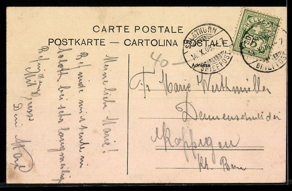 Cartes postales: Solothurn, Strassenpartie mit Brunnen un – D'occasion à Berlin par bartko-reher 1