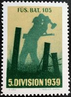 Soldatenmarke 2.WK, Füsilier Bat 105, Wi Inf 515